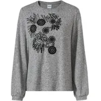 DW-Shop Viskose-Mix-Shirt, Melange grau, 48/50