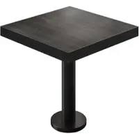 GGM Möbel BML | Bistro Tisch | 60 x 60 x 77 cm | Quadratisch | Schwarzer Rand | Wenge / Schwarz