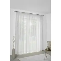 Wirth Vorhang "Sunday", weiß, B:142cm H:185cm, Jacquard, Baumwolle, Polyester, Gardinen, Vorhang, nach Maß