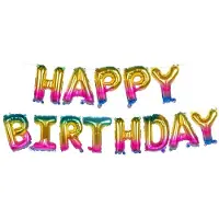 Boland Folienballongirlande 'HAPPY BIRTHDAY' 8m
