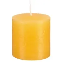 Kopschitz Kerzen durchgefärbte Rustica Stumpenkerzen gelb 200/70 mm, 1 Stück, Rustik Kerzen