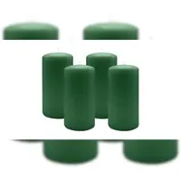 Kopschitz Kerzen 4er Set Stumpenkerzen/Adventskranzkerzen Fairway Grün Ø 100 x 200 mm