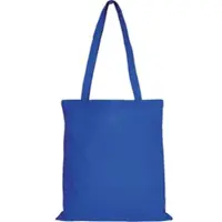 TEXXILLA 10er Pack Baumwolltasche - 28 Farben | mit Zwei Langen Henkeln | 38x42cm, royalblau, 100 Stück