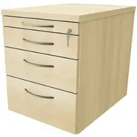 Fm Büromöbel Schubladen Rollcontainer »Sidney« einheitliches Dekor königsahorn, 43.4x54x60 cm