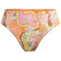 Roxy Bikini-Hose "Floraldelic", Damen, Gr. M, US-Größen, orange (mock orange delic), Obermaterial: 87% Nylon, 13% Elasthan;, Badehosen Bikini-Hose