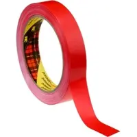 3M Scotch Verpackungsklebeband 6893, Rot, 12 mm x 66 m, 0,057 mm