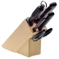 Johannes Giesser Messerfabrik Giesser Messerblock, 5-teilig, aus Buche 9891 b5 , 1 Messerblock