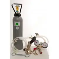 Ich-zapfe Zubehörpaket 2 mit Kombi-Fitting, 10mm! Bierschlauch, 2,0 kg CO2 für 1-leitige Zapfanlagen