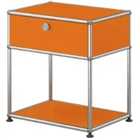 USM United Soft USM Haller Nachttisch, mit einer Klapptür Reinorange