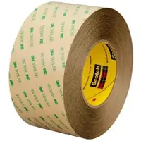 3M Doppelseitiges Klebeband mit Polyester-Träger 93015LE, Transparent, 1372 mm x 55 m, 0,15 mm