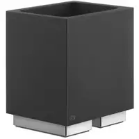 Gessi Rettangolo Accessoires Glashalter Standversion, Becher schwarz, 20832