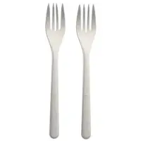 Papstar 1000 Gabeln (Mehrweg), Bio-PP, 18,5 cm, weiss, extra stabil