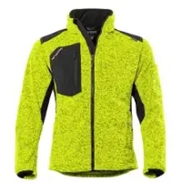 Qualitex Strickfleece-Jacke PROTECTANO, kiwi/meliert 1 Stück, Größe: S