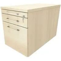 Fm Büromöbel Rollcontainer mit Hängeregister Tiefe 80 cm »Oldenburg« einheitliches Dekor braun, 43.4x54x80 cm