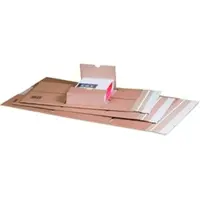 VEPATIM 20x Universalverpackung 350x260mm bis 70mm Höhe zentrale Packgutaufnahme Selbstklebeverschluss Aufreißfaden C4