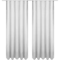Bestgoodies Dekoschal Ellen Universalband Blickdicht 2er Pack - 140x245 cm Hellgrau