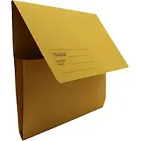 Exacompta Guildhall Dokumentenmappe DIN A4, foolscap Manila 285 g/m2 35,6 (B) x 0,3 (T) x 24,5 (H) cm Gelb 50 Stück
