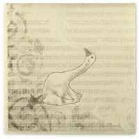 Sovie HORECA Serviette Gänse-Essen in Champagner aus Linclass Airlaid 40 x 40 cm, 50 Stück