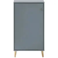 Proregal Möbelpartner Aktenschrank Jaguar Small | HxBxT 92,6x51x41cm | 2 Fächern & 1 Flügeltür | Blau | Büroschrank von