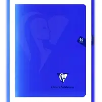 Clairefontaine 10x Heft Mimesys, 17x22 cm, 48 Blatt 90g, französische Lineatur Seyès, Einband aus Polypropylen - Marineblau 322741C