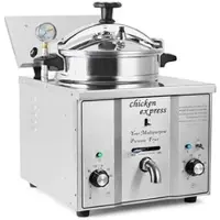 Trento Elektrische Hochdruckfritteuse - Manuell- 15 Liter - Profi-Fritteuse - Gastro-Fritteuse