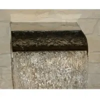 Eichenwald Ideal Edelstahl Wasserfall CASCADE ohne Beleuchtung Breite 300 mm