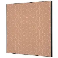 SHOWDOWN Textile Wanddekoration Hexagon Mehrfarbig Aluminium