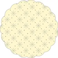 Sovie HORECA Tassen-Deckchen mit Sterne-Punkte-Prägung Creme aus Tissue, Ø 80 mm, 250 Stück