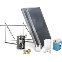 SUNEX Solar-Paket Brauchwasser 2x AMP 2.0 Flachkollektor 4,02 qm Flachdachmontage