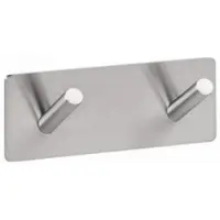 BRILLANTBAD BEASY Kleiderhaken Edelstahl pebürstet 38x115x45 mm für Bad & Küche >> zum Kleben