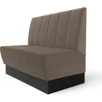 GGM Möbel Meyer S | Gastrobank | B:H 100 x 100 cm | Taupe | Tief Gestreift | Samt
