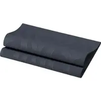 Duni GmbH Elegance-Servietten 48 x 48 cm 1/4 Falz Lily Schwarz
