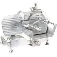 Ristoattrezzature Professionelle vertikale Fleischschneidemaschine mit abnehmbarem Schärfgerät Stahlmesser Ø 350 mm 0,25 kW