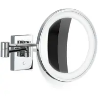 DECOR WALTHER Make-up Spiegel BS 40 LED Chrome (5-fache Vergrößerung)