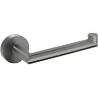 BRILLANTBAD BAPHIT Papierrollenhalter ohne Deckel Messing Metallic Grau matt 70x175x55 mm für Bad & WC >> zum Bohren