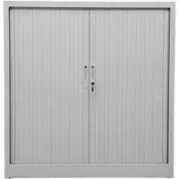 Proregal Rollladenschrank Weasel | 2 Ordernhöhen | HxBxT 105x120x40 cm | Grau