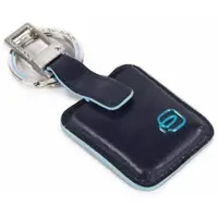 Piquadro Schlüsselanhänger Blue Square Key Holder With CONNEQU Blu Notte