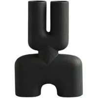 101 Copenhagen - Cobra Vase Double Medio, coffee / dunkelbraun