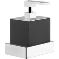 Gessi Rettangolo Accessoires Seifenspender zur Wandmontage, Behälter schwarz, 20814