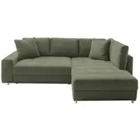 Bobb Ecksofa Arissa de Luxe , grün , Maße (cm): B: 265 H: 84 T: 215.0