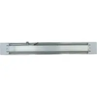 Licht-Erlebnisse LED Wandlampe mit Schalter Aluminium B: 60 cm IP42 Weiß länglich 4000 K tralweiß 2040 lm Wandleuchte Bad