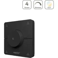Longlife LED MiBoxer 4-Zonen Wandfernbedienung Single Color + CCT 2,4 GHz Schwarz K0S-B