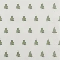 Home Fashion , Linen Trees green, Lunch-Servietten aufgefaltetes Maß 33 cm x 33 cm, im Viertelfalz, 20 Stück pro Pack, 12 Pack pro Karton