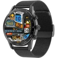 TPFNet Smart Watch / Fitness Tracker IP67 - Milanaise Armband - Android & IOS - Schwarz