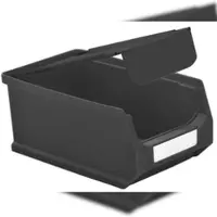 Proregal Staubdeckel 10x leitfähige Abdeckung für Sichtlagerbox 2.0 | HxBxT 0,2x9,5x15,8cm | ESD, Schmutzdeckel, Schutzdeckel, Sichtlagerbehälter