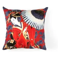 Excelsa Dekokissen Kimono Baumwolle 45x16x45 cm Bunt