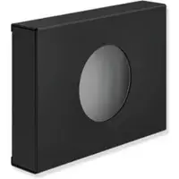 Hewi System 900 Hygienebeutelspender 900.06.01160DC aus Edelstahl, pulverbeschichtet, schwarz tiefmatt, Wandmontage