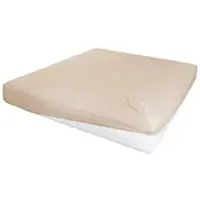 Möbel Kraft Jersey-Elasthan Boxspringbetttuch , beige , Maße (cm): B: 100 H: 26