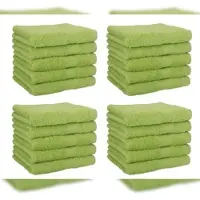 Betz 20 Stück Seiftücher PREMIUM 100% Baumwolle Seiflappen-Set 30x30 cm Farbe avocadogrün