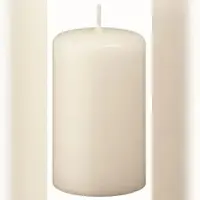 Kopschitz Kerzen 4er Adventskerzen, Adventskranz Kerzen Set Elfenbein 10 x Ø 6 cm